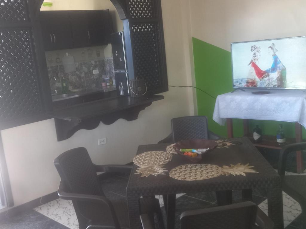 Posezení v ubytování Don Ramirez