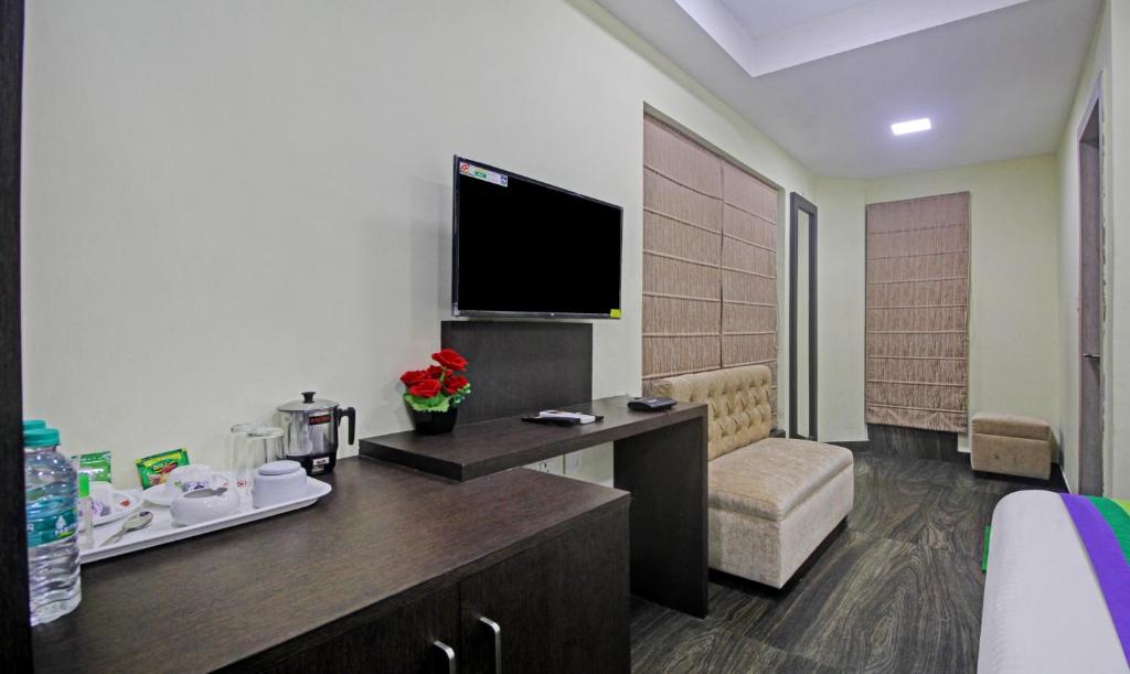 TV a/nebo společenská místnost v ubytování Itsy Hotels Reotel