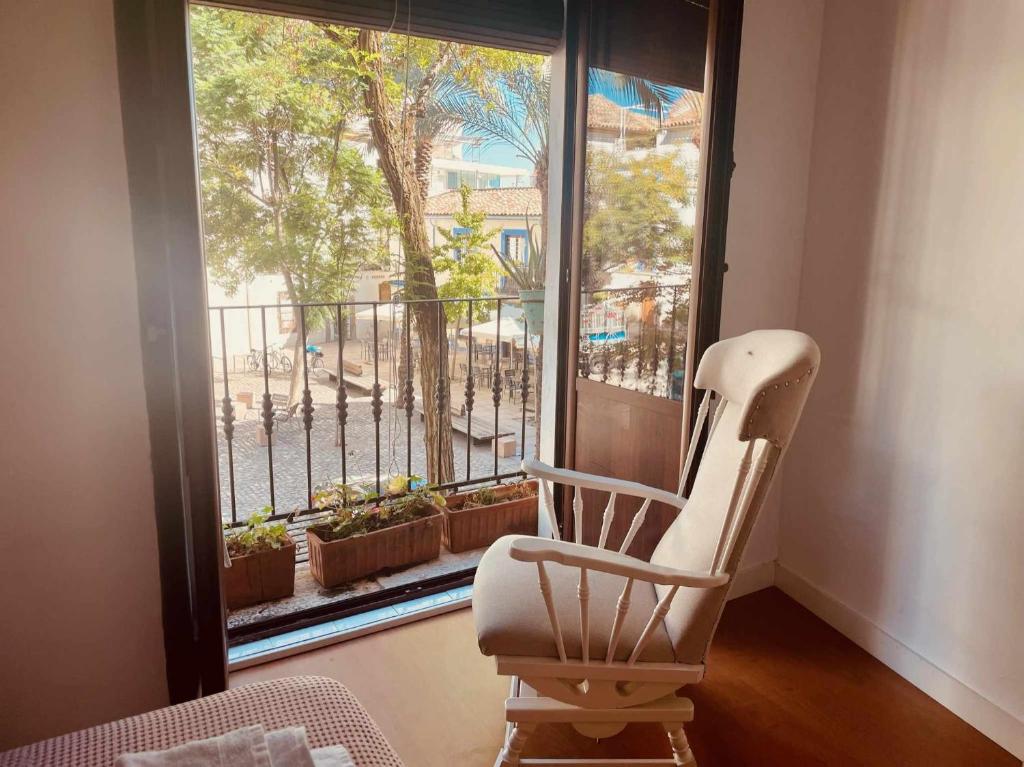 A balcony or terrace at Apartamento Céntrico Corredera