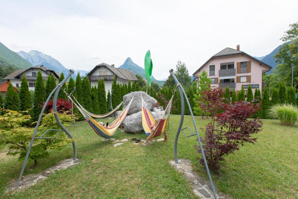 Zahrada ubytování Hostel Soča Rocks