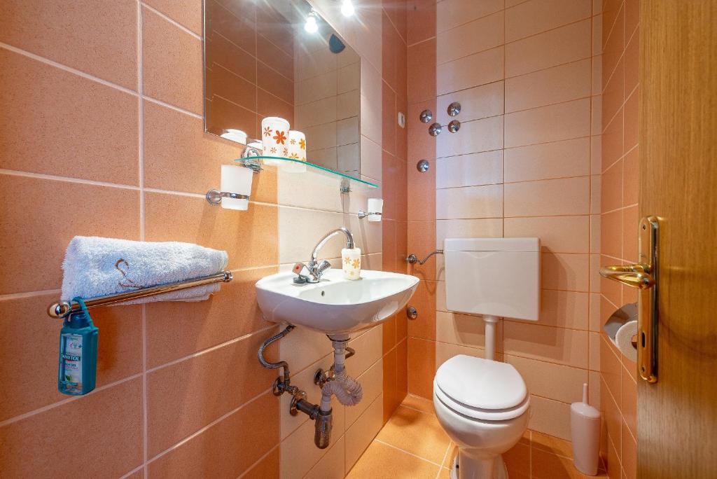 Kúpeľňa v ubytovaní Apartments Roje