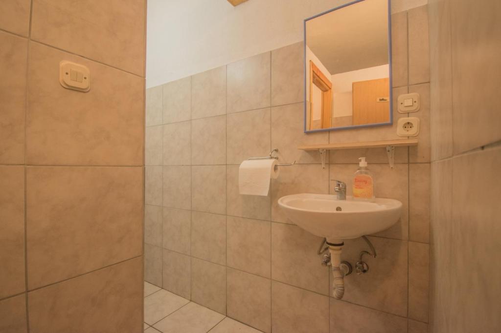 Kúpeľňa v ubytovaní Planinarski dom Skrad