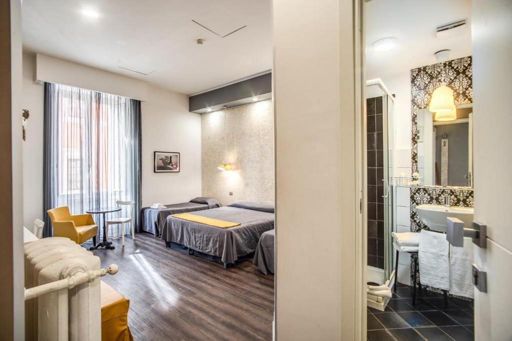 Postel nebo postele na pokoji v ubytování Hotel Seiler