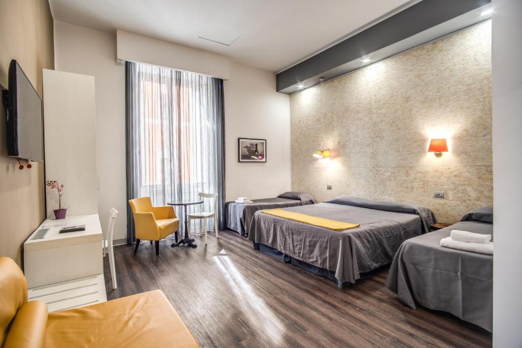Postel nebo postele na pokoji v ubytování Hotel Seiler