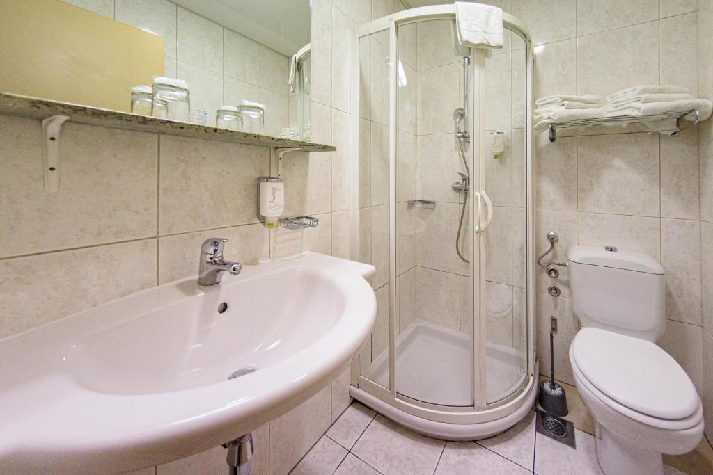 Koupelna v ubytování Hotel Toplice - Terme Krka