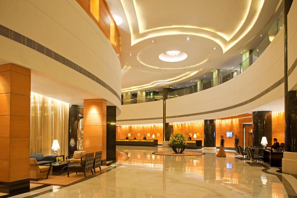 Posezení v ubytování Radisson Blu Plaza Delhi Airport