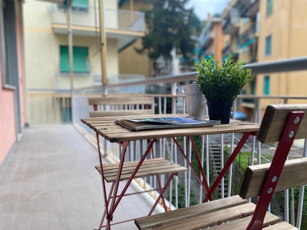 Balkón alebo terasa v ubytovaní CasaViva- Ampio e luminoso quadrilocale a Rapallo