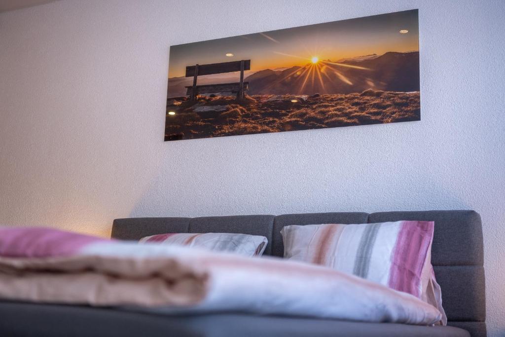 Postel nebo postele na pokoji v ubytování studio ROSELINE - smart & modern