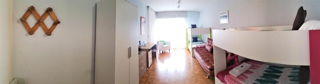 Postel nebo postele na pokoji v ubytování Pensión Pamplonabeds