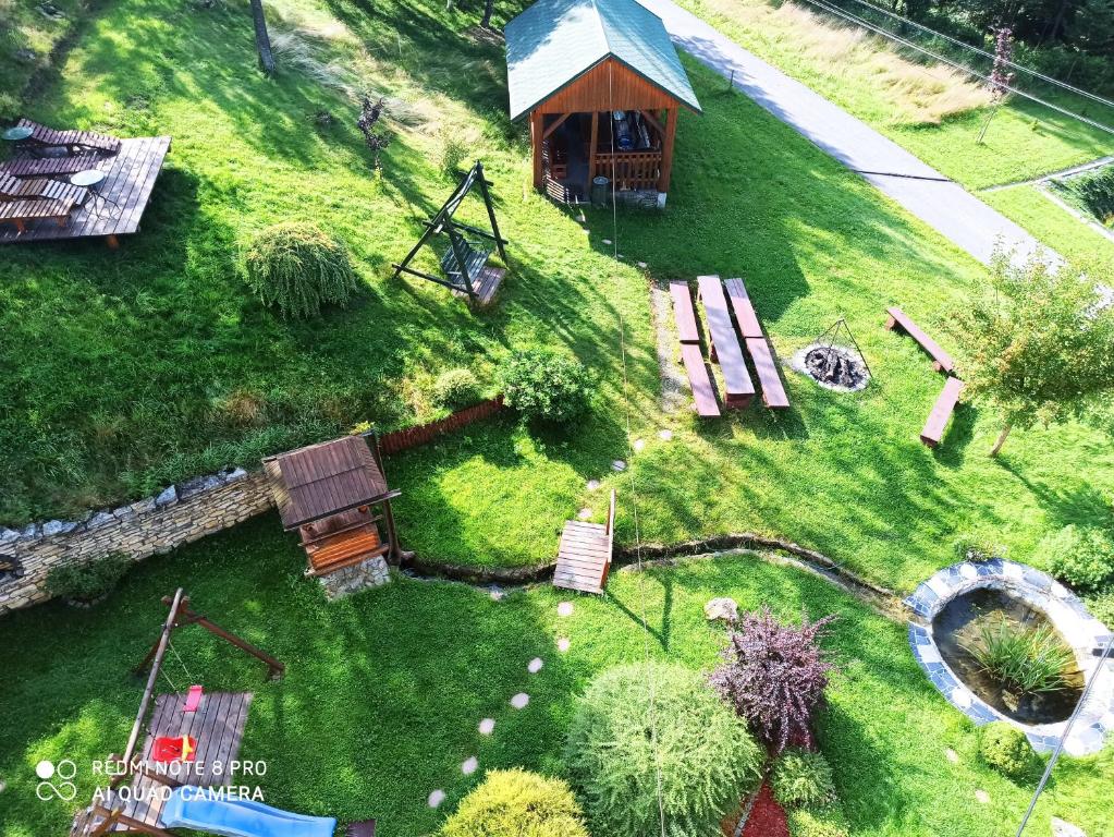 Zahrada ubytování Wiślany Raj