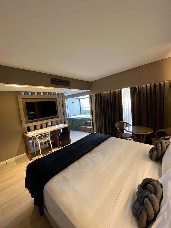 Up Congreso Hotelにあるベッド