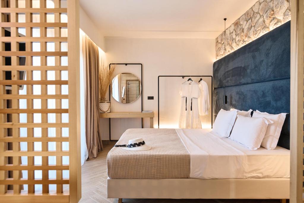 Postel nebo postele na pokoji v ubytování White Nest Villas