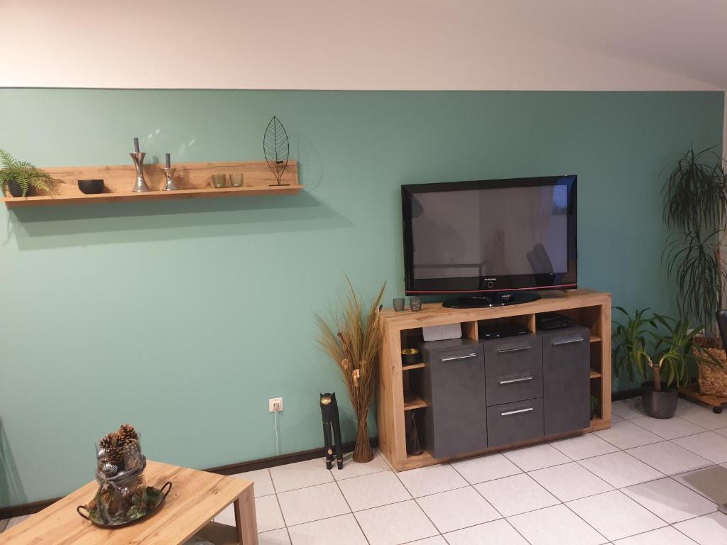 TV a/nebo společenská místnost v ubytování Ferienhaus Bella