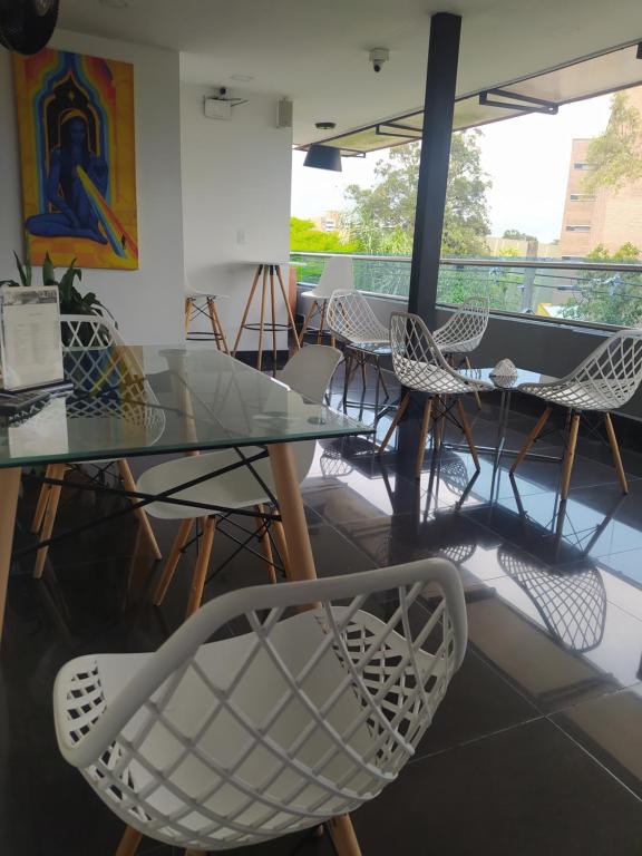 Posezení v ubytování Hotel Aura Medellin