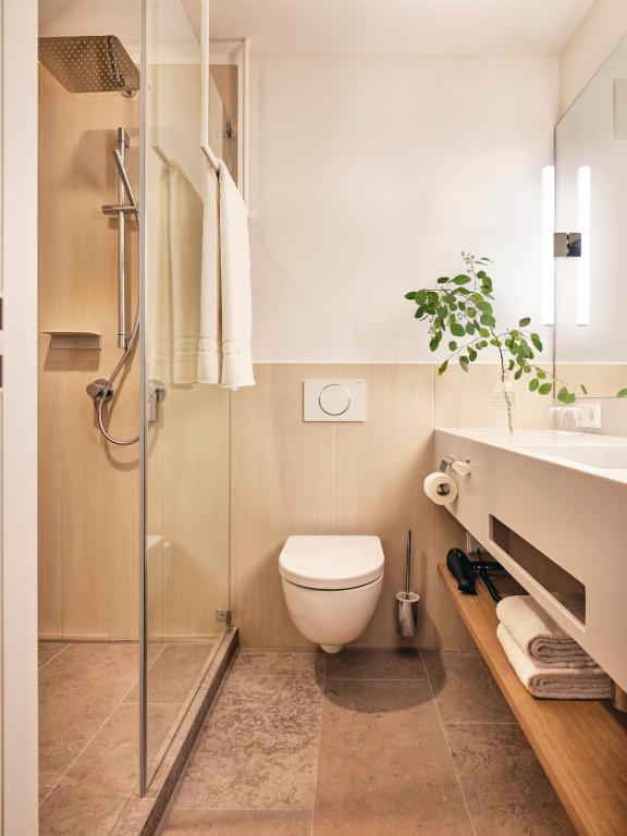 Koupelna v ubytování Hotel zur Post