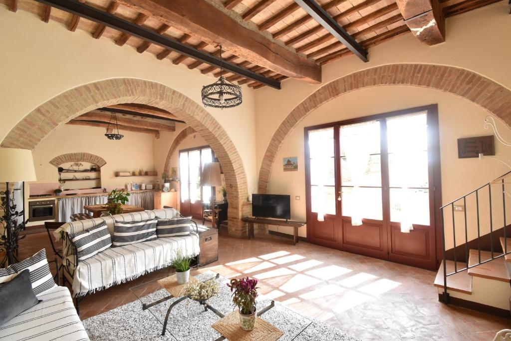 Χώρος καθιστικού στο Villa Siena