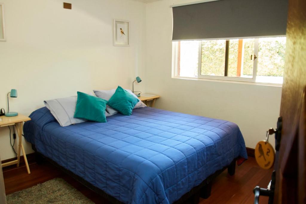 Krevet ili kreveti u jedinici u okviru objekta Hostal Aldea Colchagua Experience