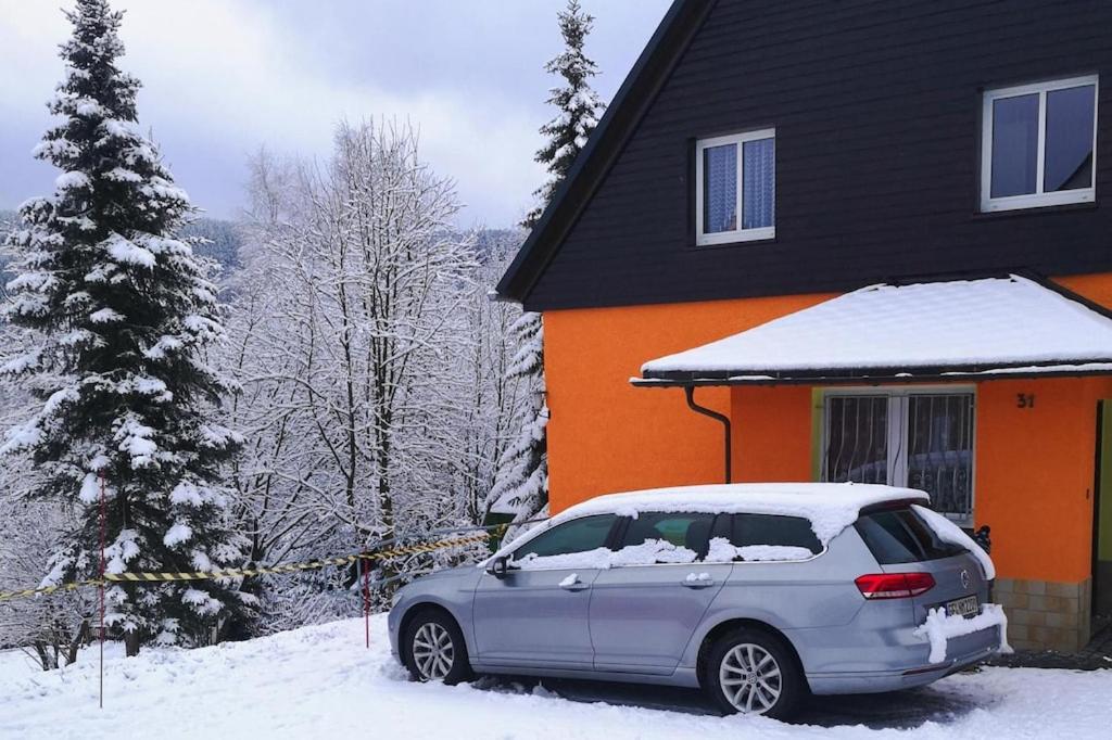 Ferienhaus, Oberwiesenthal v zimě