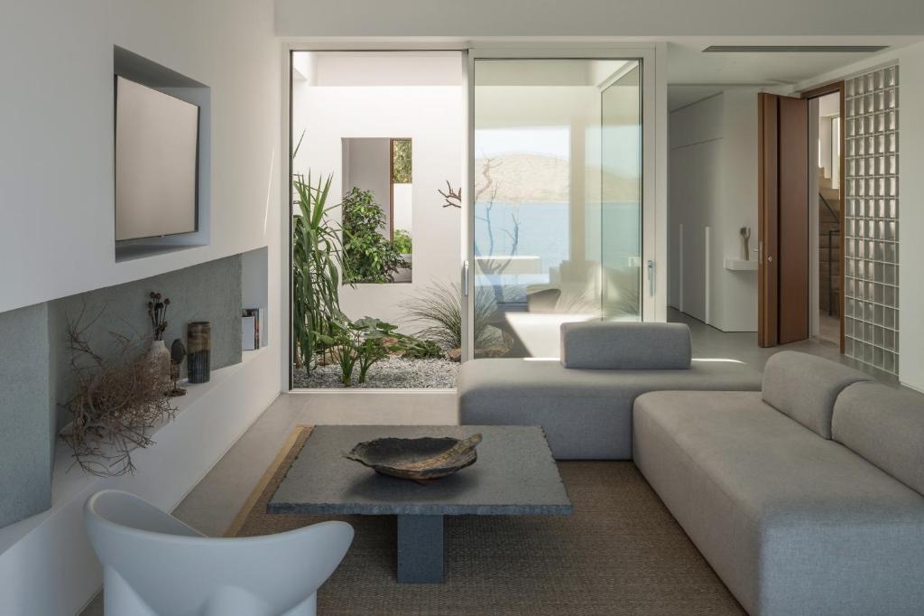 Posezení v ubytování Villa Mimaze Minimalist Living