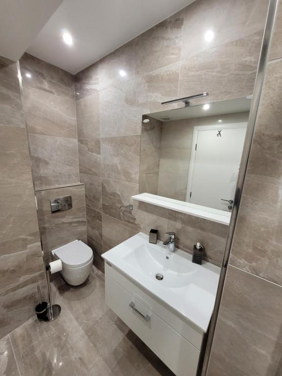 Koupelna v ubytování Sebenico Luxury Rooms