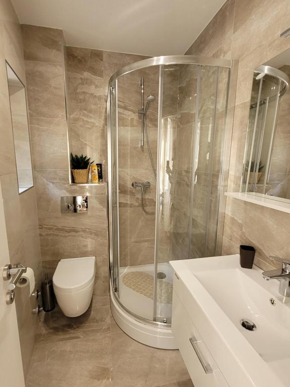 Koupelna v ubytování Sebenico Luxury Rooms
