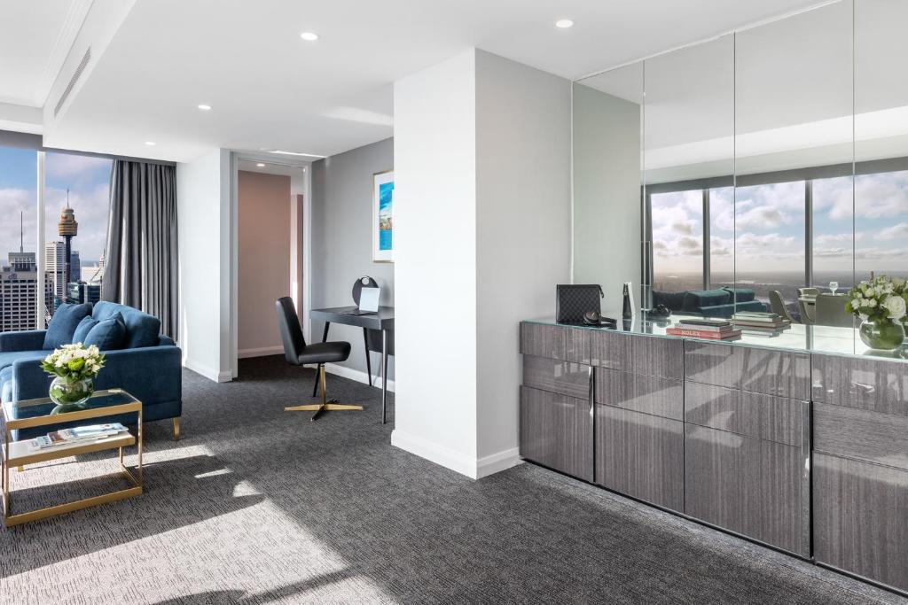 Posezení v ubytování Meriton Suites World Tower, Sydney