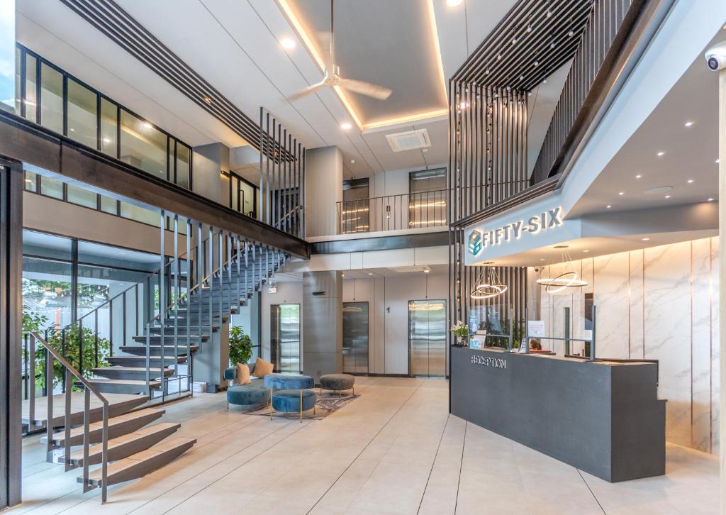 Vstupní hala nebo recepce v ubytování 56 Hotel