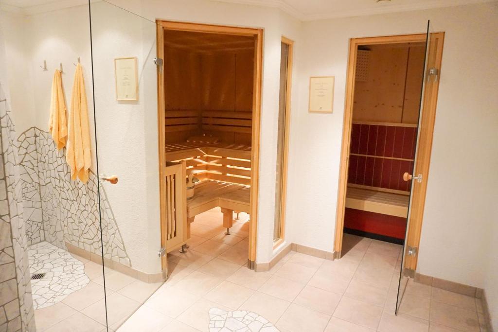 Koupelna v ubytování Pension Angern