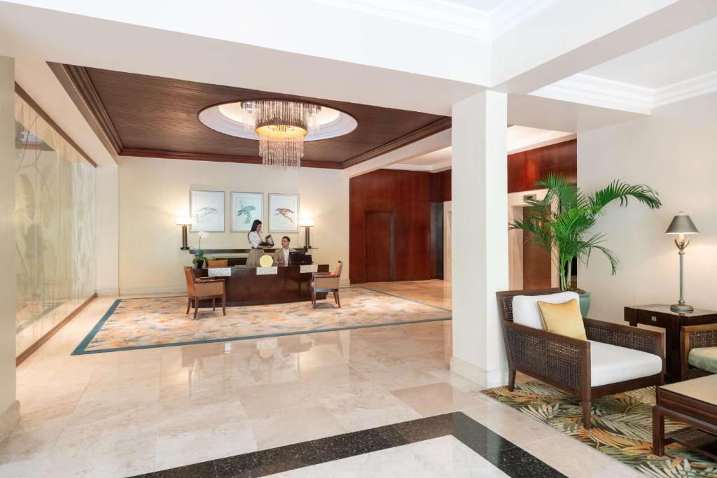Posezení v ubytování Edsa Shangri-La, Manila