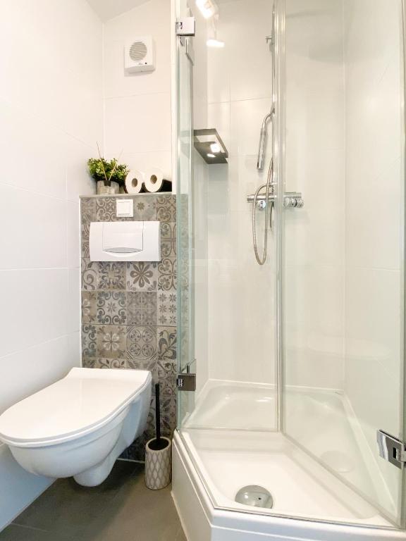 Koupelna v ubytování Charmante Ferienwohnung mit Sauna und Schwimmbad im zauberhaften Bayerischen Wald