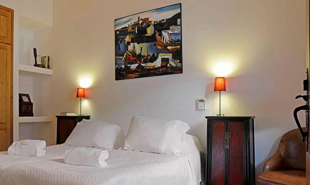 Postel nebo postele na pokoji v ubytování Quinta do Chocalhinho Agroturismo & SPA
