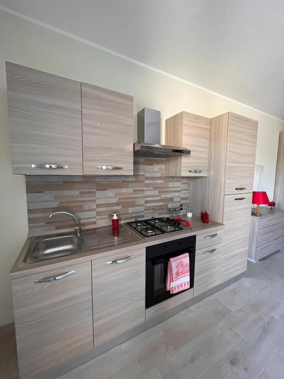 Kuchyň nebo kuchyňský kout v ubytování Casa Cost 2