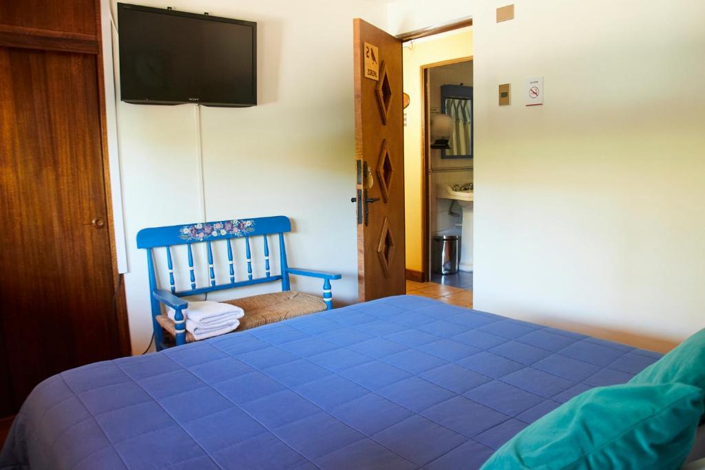 Krevet ili kreveti u jedinici u okviru objekta Hostal Aldea Colchagua Experience