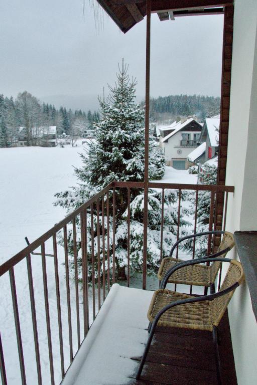 Hotel Harrachov Inn v zimě