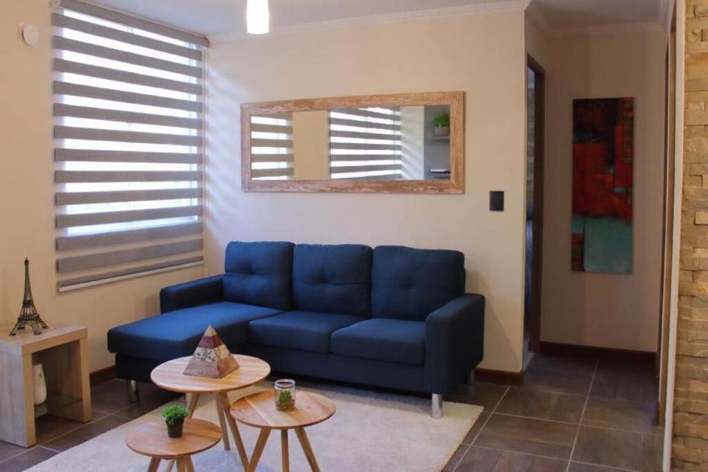 Χώρος καθιστικού στο Hermoso departamento a 5 minutos de la playa