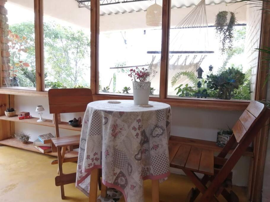 Posezení v ubytování ALMA Glamping - San Francisco Cund - A 1h de Bogotá