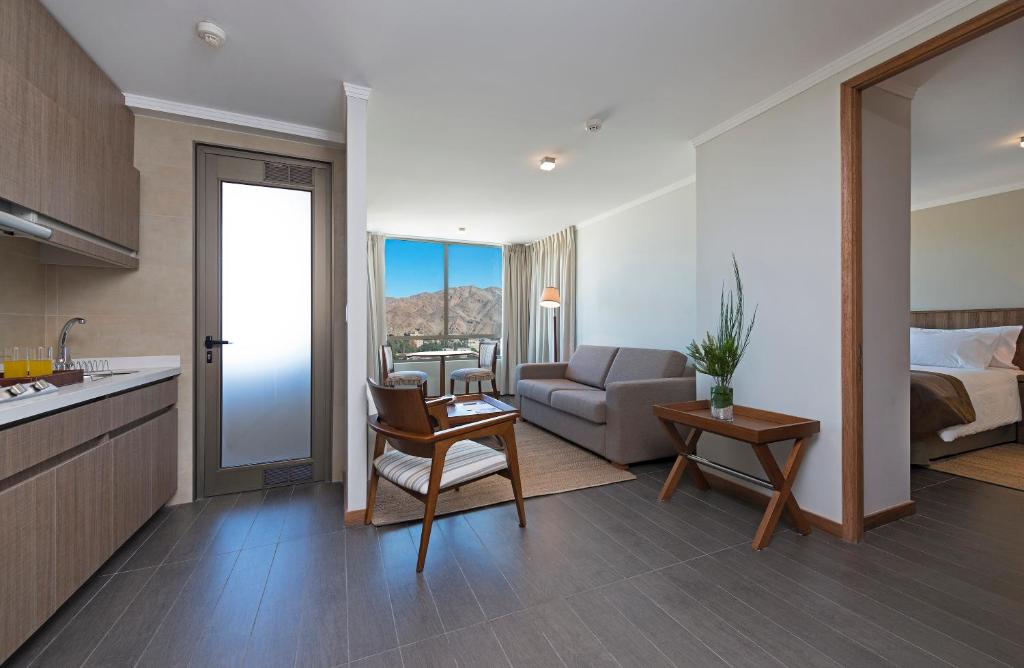 Zona de estar de Hotel Atacama Suites