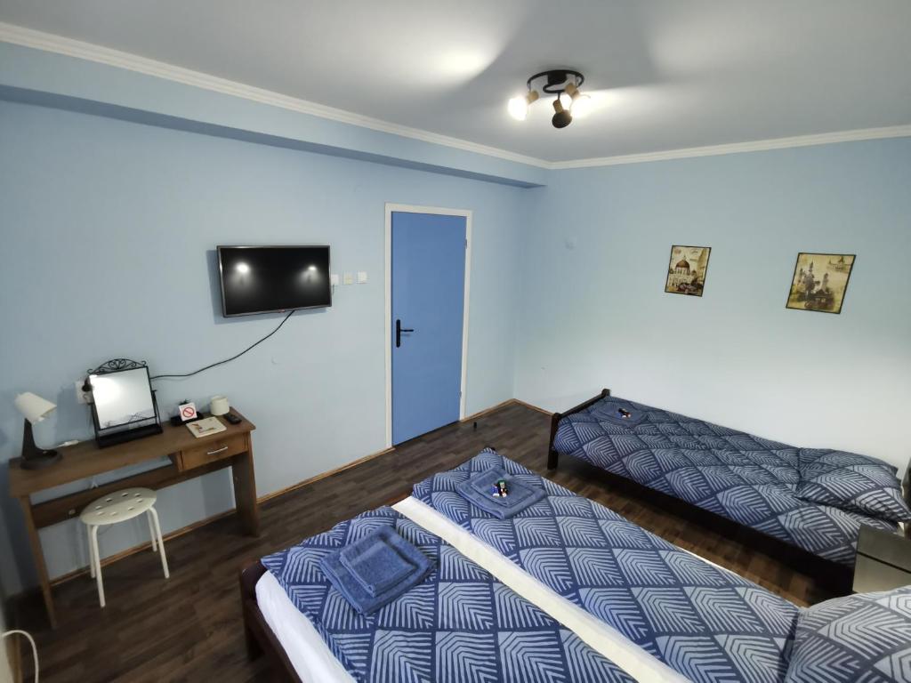 TV a/nebo společenská místnost v ubytování Apartman Centrum