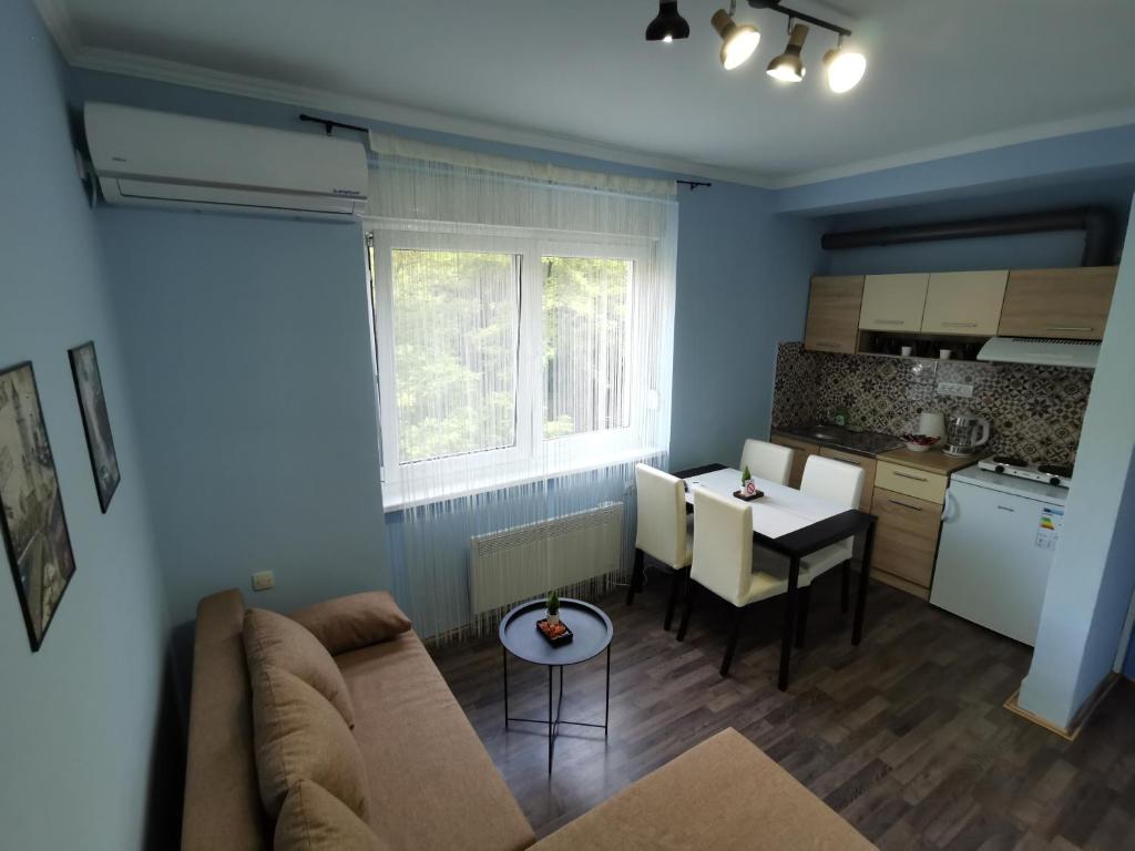 Kuchyň nebo kuchyňský kout v ubytování Apartman Centrum