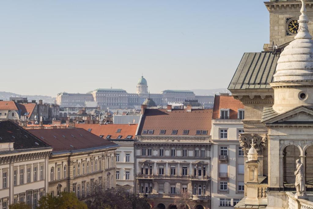 Výhľad na mesto Budapešť alebo výhľad na mesto priamo z apartmánu