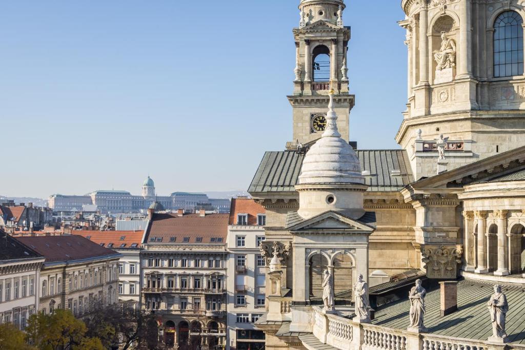 Výhľad na mesto Budapešť alebo výhľad na mesto priamo z apartmánu