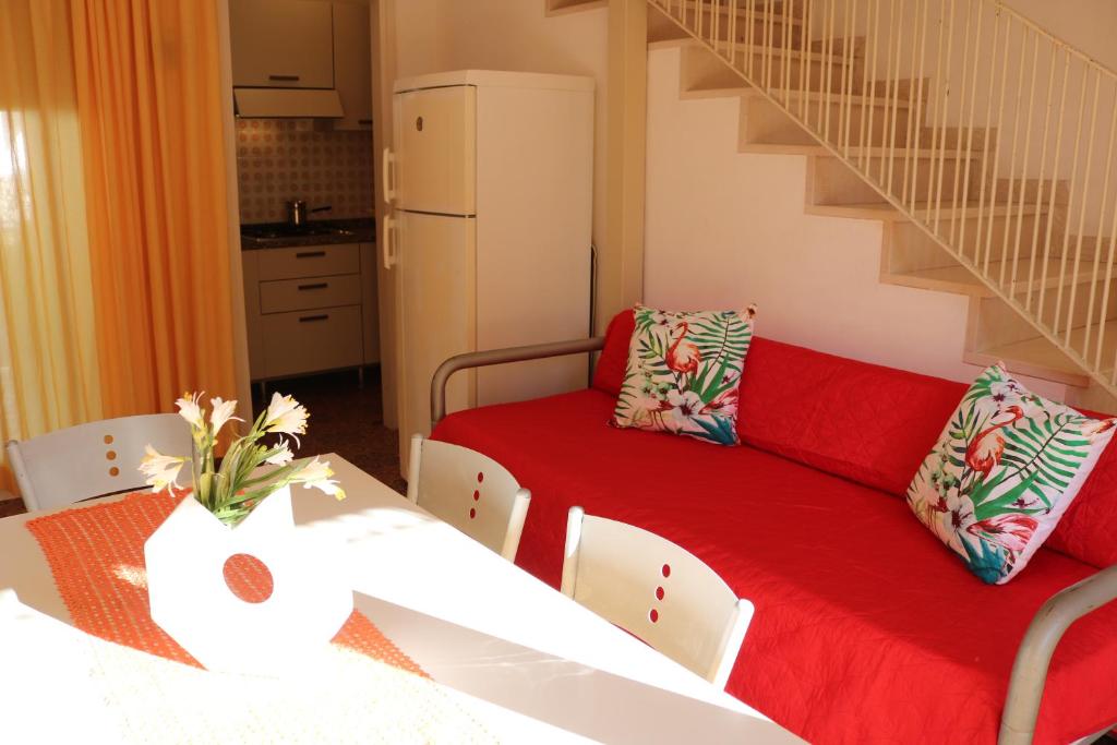 A seating area at Beautiful villa just few steps from the beach