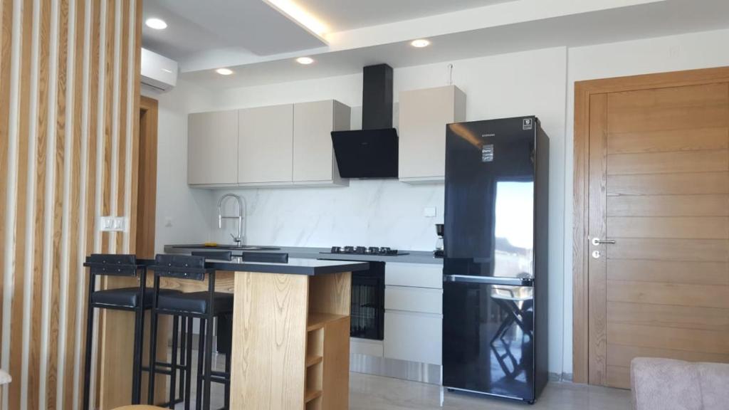 Kuchyň nebo kuchyňský kout v ubytování Horizon Appartment - Hammamet Nord