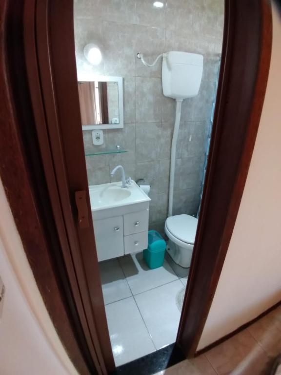 Koupelna v ubytování Pousada Céu de Tucuns