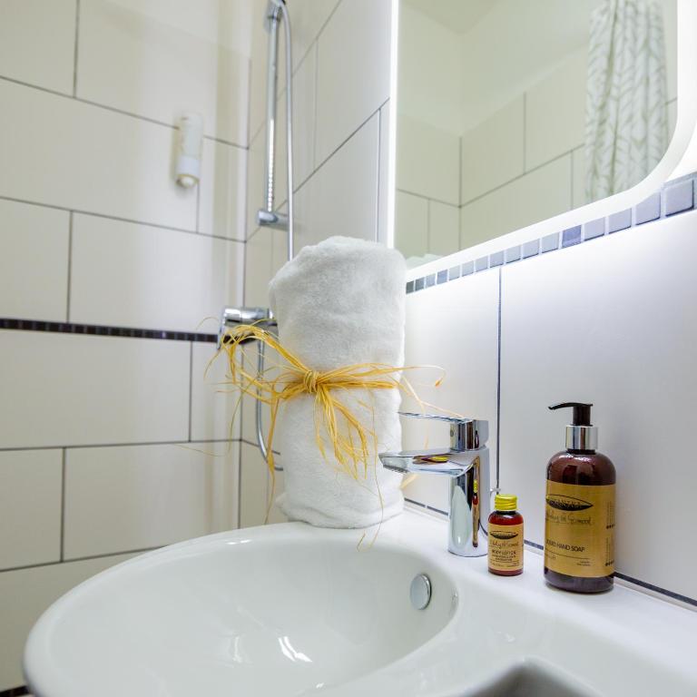 Koupelna v ubytování Berti Hotel - Mulhouse Centre Gare