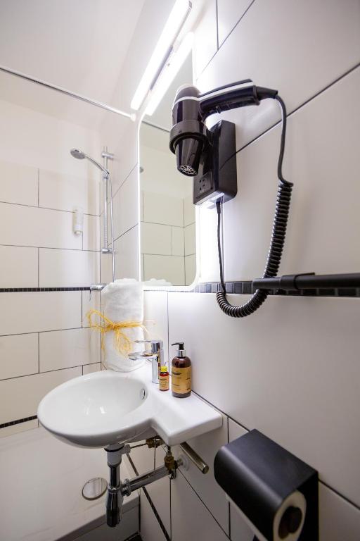 Koupelna v ubytování Berti Hotel - Mulhouse Centre Gare