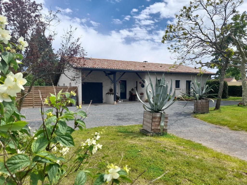 Elle offre une vue sur le jardin. dans l'établissement La maison du Bonheur, à Saint-Bernard