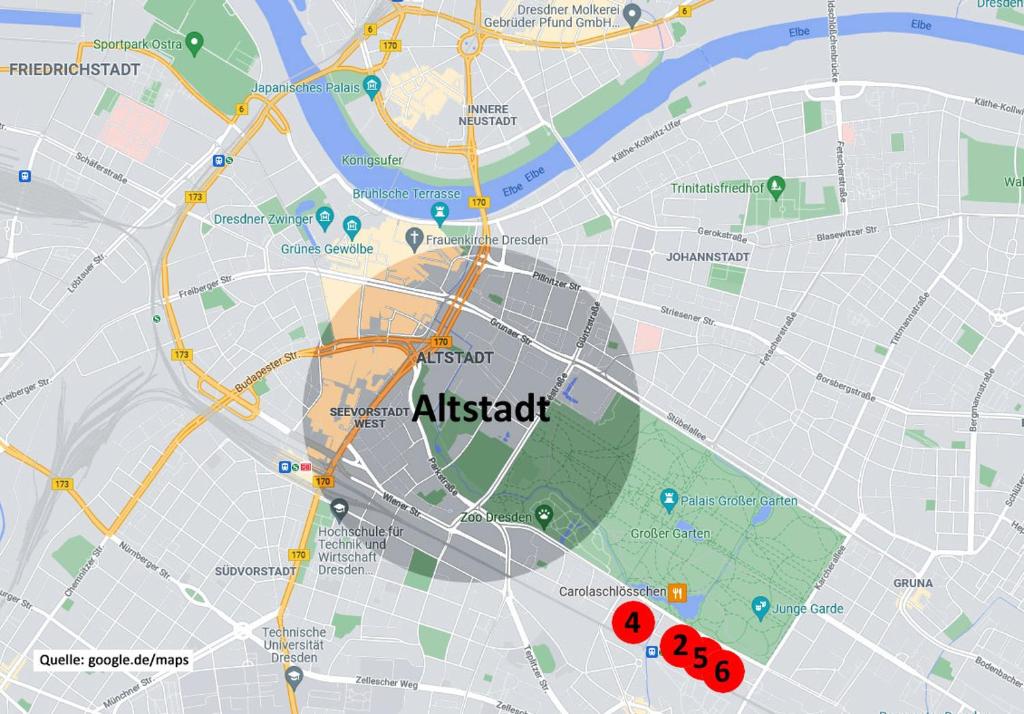 FeWo 2,4,5,6 Altstadt - Am grossen Garten - 6