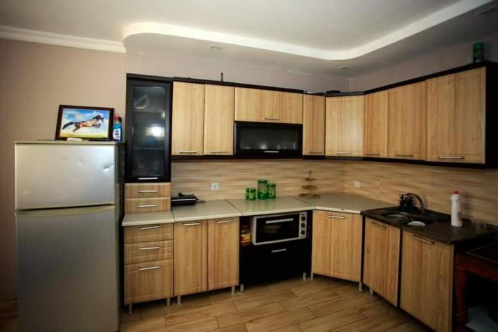 Kuchyň nebo kuchyňský kout v ubytování Colourful Udabno