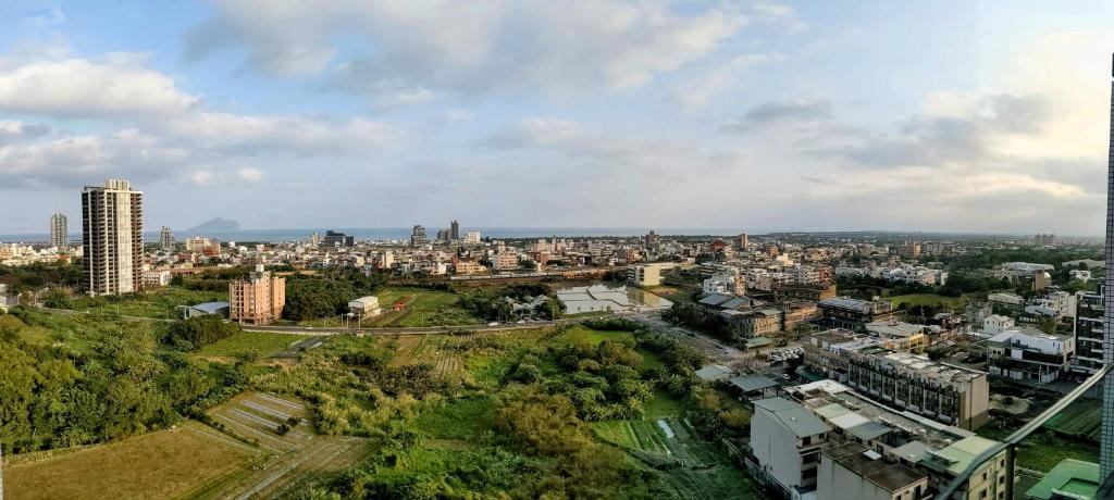 Nespecifikovaný výhled na destinaci Toucheng nebo výhled na město při pohledu z apartmánu